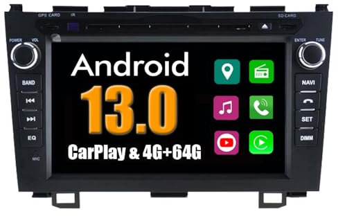 RoverOne Android System Autoradio GPS für Honda CRV CR-V 2006-2011 mit Multimedia Stereo Navigation System DVD USB Mirror Link