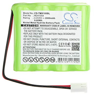 CS-TMX100BL Akku 2000mAh Kompatibel mit [Teleradio] LE-TX-MX10, LI-TX-MD10, LI-TX-MN6 Ersetzt M241054
