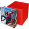 SPIDERMAN Pouf de Rangement Carré - L31xP31xH33 cm