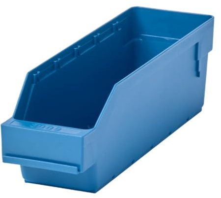 Regalkasten aus hochschlagfestem Polypropylen, blau, LxBxH 300 x 90 x 95 mm, VE 40 Stk.
