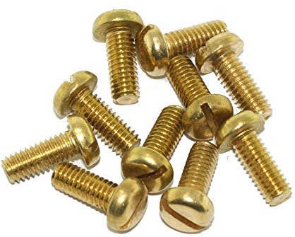 M4 Brass Pan Head Box Lid Screw for Conduit Boxes 10mm (10 Pack) | METPRO | BM10
