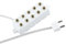 WITTKOWARE Zubehör zur Krippen-/Puppenstuben-Elektrifizierung (Verteilerbox für 2,6mm Zwergstecker, 5-fach, Farbe weiß)