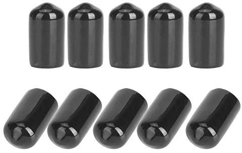 Alomejor Pool Queue 10 Stück Billard Pool Snooker Stick Queue TIPP Protektoren Wickelhülle Fall Tasche(10mm)