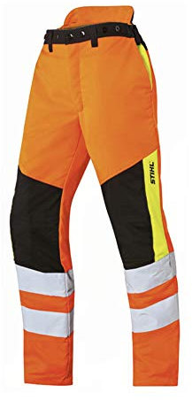Schnittschutzhose 0088-399-0105 Protect MS SZ L orange hohe Sichtbarkeit Stihl