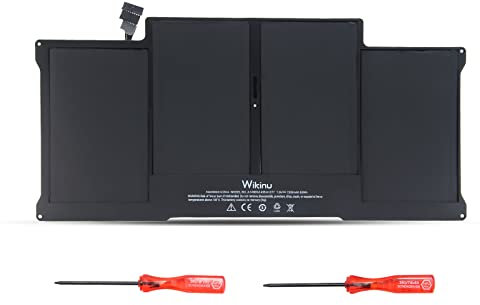 Wikinu Neuer -Laptop-Akku f眉r MacBook Air 13 Zoll A1369 A1466 (2017, Anfang 2015, Anfang 2014, Mitte 2013, Mitte 2012, Mitte 2011, Ende 2010) passt auf A1377 A1405 A1496