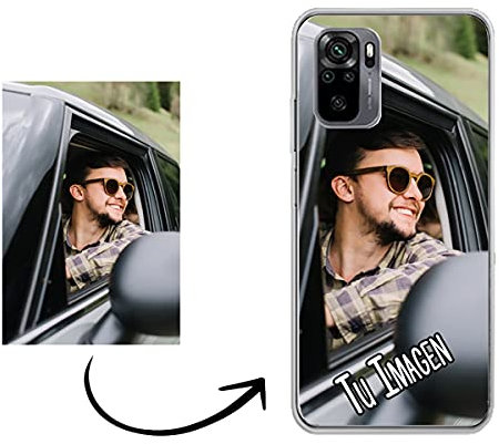 Funda Xiaomi Redmi Note 10 Pro personalizada con foto | Funda personalizada Xiaomi Redmi Note 10 Pro | Funda transparente Xiaomi Redmi Note Pro con dibujo texto flexible carcasa personalizada para