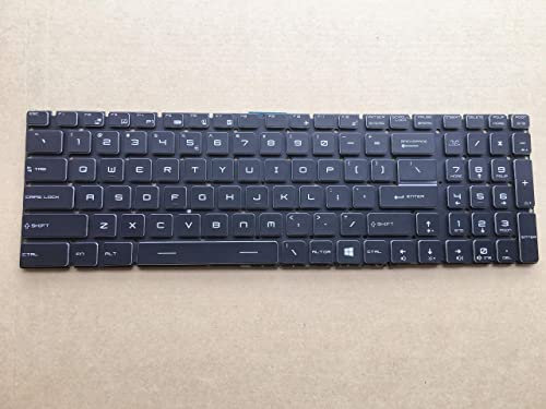Neigei Laptop Keyboard Advanced Compatible with MSI Gaming Laptop Compatible with MSI GE75 GE65 Raider 9SE-206CN 8RF-041CN PER-Key RGB Keyboard Backlight Simple&easy to use