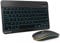 7 Color Backlit Bluetooth Keyboard and Mouse Combo for iPad A16 11th 10th Gen iPad Pro Mini Air iPhone, iPadOS 13 or Later, Slim Rechargeable Android Tablet Phone Wireless Mouse Keyboard (Black)
