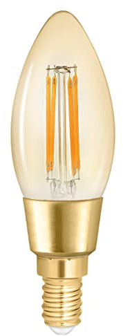 WiZ Smarthome Filament LED Lampe, WLAN. Alexa, Google, 470lm, 2200-5500K, 15.000h, E14, amber