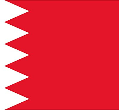 Blechschild 30x40cm gewölbt Flagge Flag Bahrain Bahrains Fahne Deko Geschenk Schild