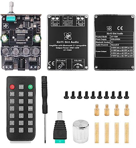 HIFI level 30W+30W stereo Bluetooth digital power amplifier module TPA3118 with remote control Y30H