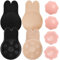 winbest 4 Paar Klebe BH, 13cm Klebe BH Push Up, Wiederverwendbare Silikon Trägerlosen BH mit 2 Paar Nippelpads für Abendkleid, Brautkleid