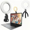 Video Conference Lighting, YooGoal 6.3 Ring Light with Stand Clip on Laptop Desktop Ring light For Video Calls, Webcam, Remote Working, Zoom Meetings, Live Streaming, Online Teaching, Interview
