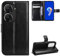 BellaCase Custodia ASUS Zenfone 10/Zenfone 9 [Custodia Portafoglio] [Staffa] [Slot per schede] [Flip Cover Magnetica] Compatibile con Lo Smartphone ASUS Zenfone 10/Zenfone 9(Nero)