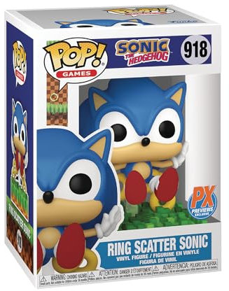 Pop! Sonic The Hedgehog 918 Ring Scatter Sonic Exclusive