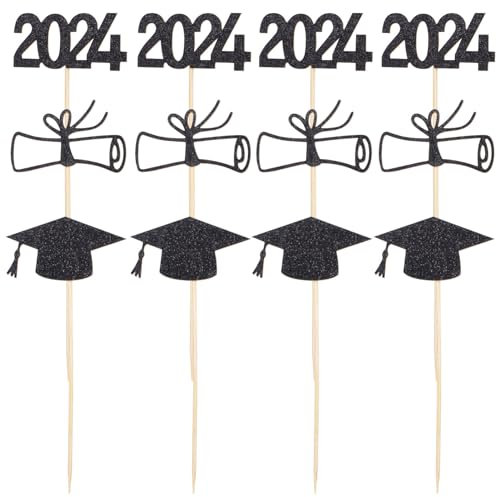 UPKOCH 1satz Graduation Cake Toppers Teiliges Dekorationsset Mit Abschlussmütze Und Zertifikat Für Abschlussfeiern Lebensmittelechte Materialien Für Torten Und