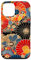 Coque pour iPhone 12/12 Pro Motif japonais classique imprimé sur bois