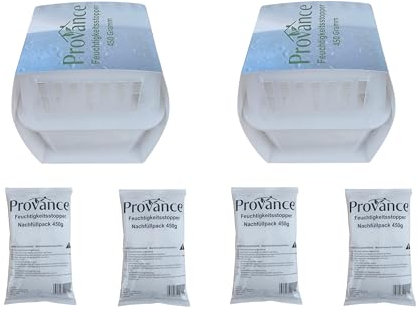 2-12 Boxen XL Luftentfeuchter Sets mit 2x450g Granulat Raumentfeuchter Entfeuchter (2x Box plus 4x 450g Granulat)