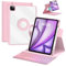 VOWUBO Custodia rotante per iPad Air di 6a generazione 11 2024 con tastiera, custodia magica staccabile con tastiera retroilluminata colorata, portapenne, compatibile con iPad Air di 5a/4a