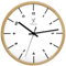 Holzwerk Natur Holz Wanduhr Holz-Uhr Vintage lautloses Uhrwerk ohne Tickgeräusche Buche Weiß lautlos skandinavisches Design aus handgefertigtem Massivholz 32 cm