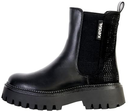 Kaporal Femme Crissy Basket, Noir-Strass, 37 EU