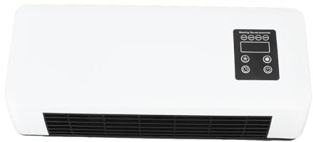 1500W Fast Heating Wall Mounted Room Heater with Towel Drying Rack, Electric Space Heater for Bathroom, Bedroom, Office, Cooling Fan (UK Plug)