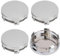 MBBROS 4 Stück Car Radnabenkappen für Benz A-Klasse Hatchback W168 V168 W169 W176 W177, Universal 60mm 68mm Radnabendeckel Nabendeckel Nabenkappen Auto Zubehör,B Silver-60mm