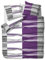 etérea Seersucker Bettwäsche 135x200 cm - bügelfreies Bettwäsche Set mit Kissen - Microfaser Satin nach Oekotex 100 - Reißverschluß - Gestreift - 135x200cm + 80x80 cm Kissenbezug - Lila