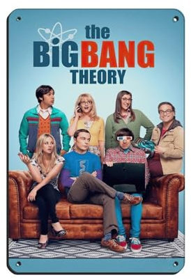 HRJHE The Big Bang Theory TV-Serie Poster (19) Blechschild, Vintage, Metall, Pub, Club, Café, Bar, Zuhause, Wandkunst, Dekoration, Poster, Retro, 20 x 30 cm