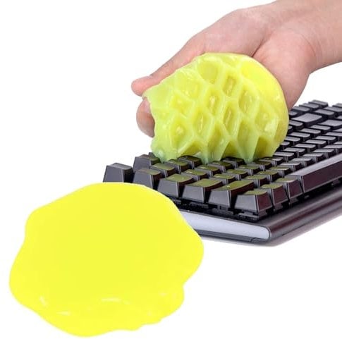 TuseRxln Keyboard Cleaning Kit Dust Remover, 2Pcs Car Cleaning Gel, Universal Dust Cleaner for Keyboards, Printers, Computers, Mobile Phones, Dashboards, Vents, Car Interiors, Remote Controls