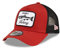 New Era Fisch Truckerkappe Angeln Sportfischen verstellbar Snapback Cap Mesh schwarz rot - One-Size