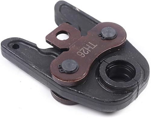 Ganasce a pressa, profilo TH, 26 mm, ganasce a pressione, apertura 41 mm, pinza a pressa, pinza a pressatura, zincata, per tubi compositi, alluminio e plastica
