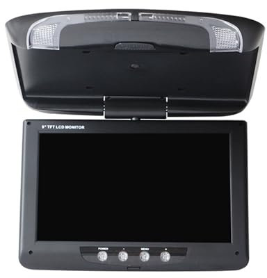 Écran de voiture de 9 pouces, écran de plafond d'image inversée, téléviseur de voiture ultra-mince modifié pour véhicule tout-terrain pour véhicule utilitaire,C
