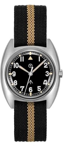 TACTICAL FROG RDUNAE RA02 36mm G10 Herren Quarzuhren Retro-Armbanduhr K1 Mineralglas Edelstahl Leuchtfelduhr