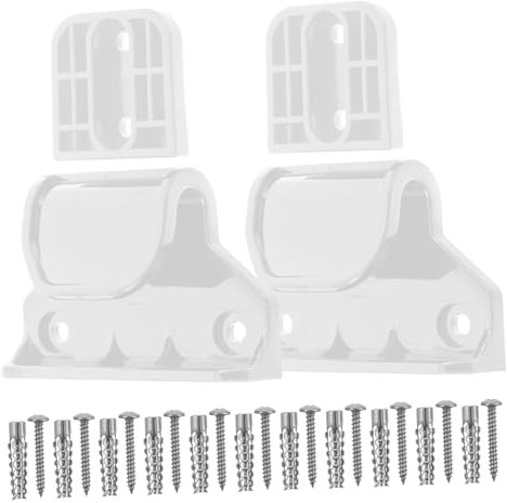 DRESSOOS Full Outdoor Baby Gate Latch Replacement Extender Kit White for Garden Privacy Fence