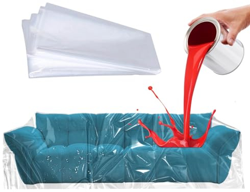 FontFable Transparente Sofa Abdeckung 200x300CM - wasserdichte Möbelhülle aus Kunststoff, Staubschutz für Couch, Sessel und Möbel, Perfekt für Renovierung & Umzug, Schutzfolie für Möbel(2PC)
