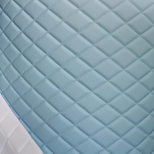 JINDAOSH Kunstleder Leder Stoff Polsterstoff Vinyl Gestepptes Schaumstoff Gewebe 0,6 mm dick Polstermöbel als Meterware für DIY-Möbel Kopfteile Automotive 155 * 100cm(Color:blau)