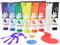 TOGOU2S Pintura de Dedos para Niños Con Cabeza de Esponja 8 Colores No Tóxico y Lavable 75 ml/Tubo, Pinturas Para Niños Adecuado Para Regalos de Educación Infantil, Pintura Hecha a Mano