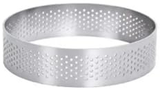ZFIHAV Cercle A Patisserie Moule à Tarte en Acier Inoxydable, Anneau de tartelette, gâteau, Mousse, Biscuits, pâtisserie, Cercle de Coupe, Anneau de Tarte perforé(7cm Round)