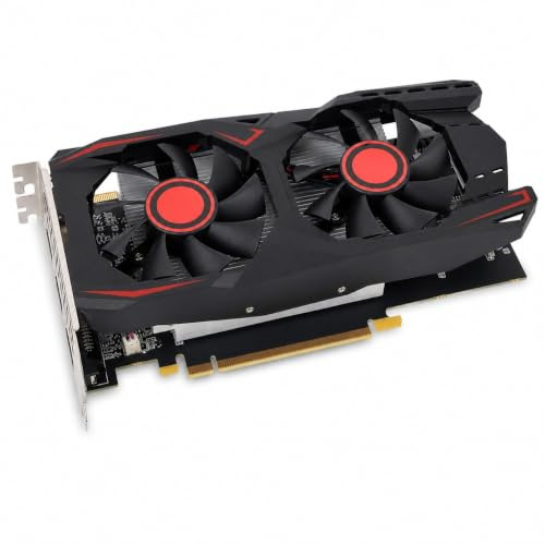 Elprico 6 GB Gaming -Grafikkarte, PCIe 2.0,6 GB GDDR5 -Speicher, 192 -Bit -Doppel -Fan, Unterstützt DVI VGA HD Multimedia Interface Gaming -Grafikkarte für Gaming -PC