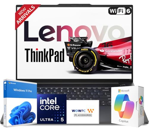 Lenovo 2026 New Generation 16 Touchscreen Thinkpad Business Laptop, Intel Core Ultra 5 125U, 64GB RAM, 1.5TB Storage(1TB SSD + 500GB External), Backlit Keyboard, Fingerprint Reader, Windows 11 Pro