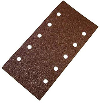 Faithfull AOHSHLA 1/2 Orbital Sanding - Red Hook and Loop Punched (Pack of 5) Assorted