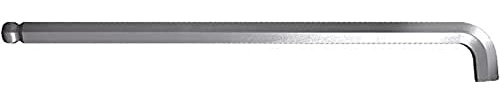 Wiha Stiftschlüssel Sechskant-Kugelkopf, schwenkbar für schwer zugängliche Bereiche, Stubby, mattverchromt (35488) 6 x 184 mm, 18 mm