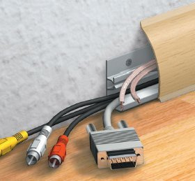Wolfgang Niedergesess e.K. Kabelkanal Sockelleiste/Fußbodenleiste in 6 Dekoren [Buche, 14,4 m] entspricht 6,50 EUR/Meter