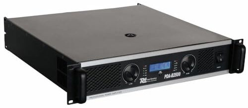 Power Dynamics PDA-B2500, amplificador profesional, ventilador silencioso, 2400 vatios de potencia, uso móvil, estéreo o puenteado, DJ, conciertos, fiestas