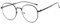 DAUCO Unisex Brille Retro Sixties Style Runde Metall Brillen Damen Herren