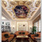 FLYYL Papier Peint Mural Pour Chambre Papier Peint Ange Plafond Or Mural 3D Toit Papier Peint Décoration De La Maison,200X140CM