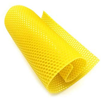 ausuky Bienenwachs-Blätter, 90 mm x 130 mm, 100 % natürliches reines Bienenwachs, Foundation, Bögen, gerollte Kerzen, 10 Stück