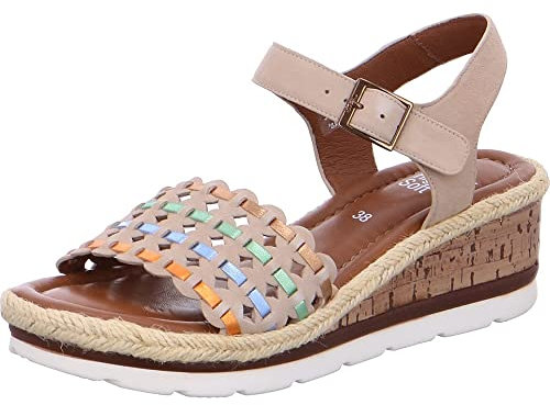 ARA Damen Cadiz Keilsandale , Sand Whisky Piselo Sky Jaffa, 41 EU