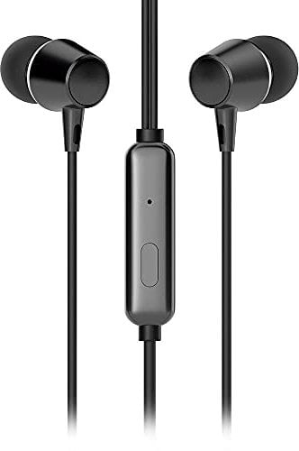 HP Auriculares Marca Modelo Auricular DHE-7000 con Cable Y Almohadillas DE Silicona Jack 3,5 MM Color Negro